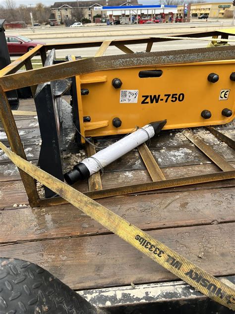 unused 2019 wolverine zw750 skid steer hydraulic hammer|wolverine zw750 for sale.